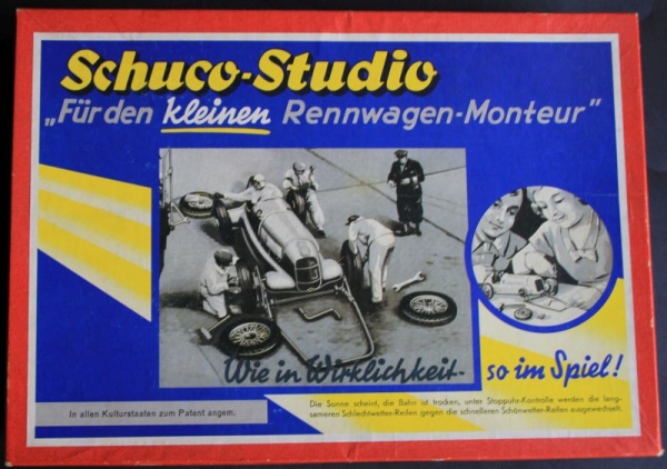 Schuco-Studio with Mercedes-Benz Racer US-Zone Tinmodel with frictiondrive in original box (2226)